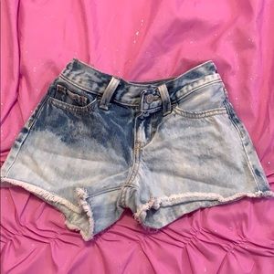 Stone Washed Jean Shorts
